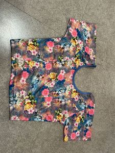 Vibrant Floral Print Blouse/Top