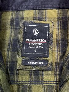Men's Green Plaid Button-Up Shirt