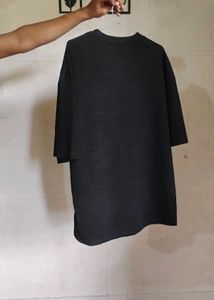 Shein Textured Black T-Shirt