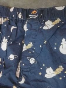 Cute Space Print Pajama Shorts