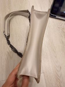 Karl Lagerfeld Cream Chain Shoulder Bag