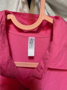 Pink Button-Up Shirt