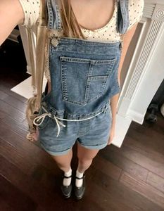Denim Short Overalls