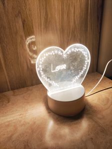 3D Creative Visualisation Lamp (Heart Shape)