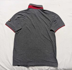 Men's Dickies Grey &amp; Red Polo Shirt
