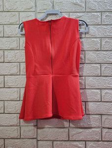 Mango Pearl-Embellished Sleeveless Peplum