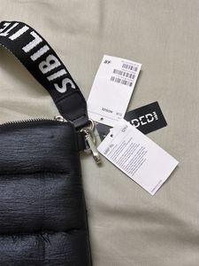 Black Puffer Crossbody Bag