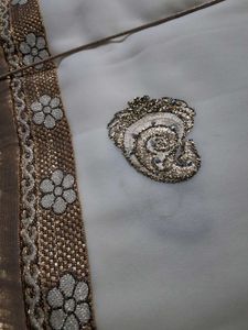 Elegant Exquisite Embroidered Saree with blouse