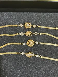 Elegant Gold Bracelets Set