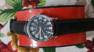 Maxima Men's Black Dial Watch