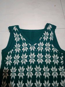 Cozy Snowflake Knit Sweater (Handmade)