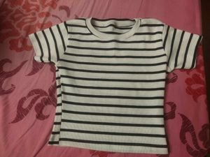 Classic Striped Crewneck T-Shirt