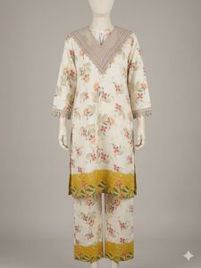 Floral Print Kurta Set