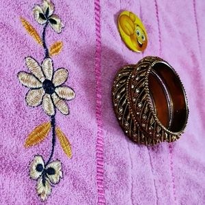 💝 GOLDEN METAL BANGLES 🤜