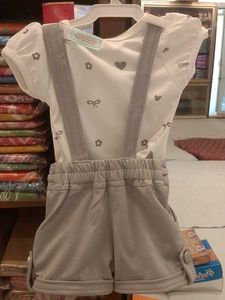 Cute Baby Girls Overalls Set