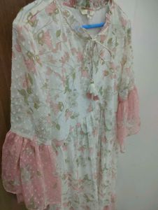 Sheer Floral Maxi Dress