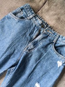 denim striped jean | women