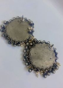 New Oxidised  with Pearl Drops earrings
