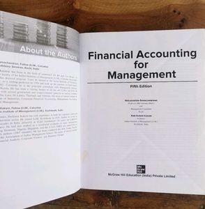 Financial Accounting for Management - 5th Edition