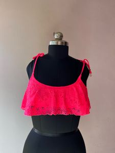 H&M pink bikini top