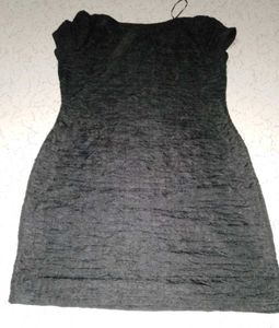 Chic Black Sequin Embellished Party Dress