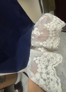 Elegant Navy Blue Turtle Neck Lace Trim Dress