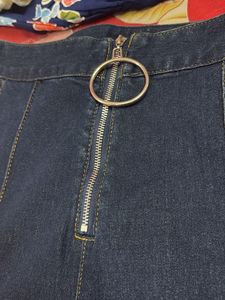 Wide Leg Denim Pants
