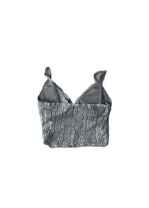 Y2K Textured Cropped Cami Top