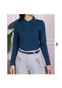 Teal Long Sleeve Bodysuit