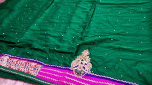 Elegant Green Silk Saree