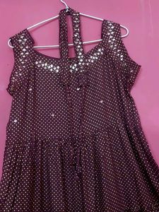 Women's Polka Dot Kurta with Sequins