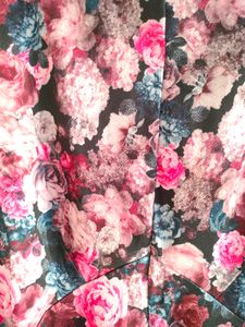 Dorothy Perkins Floral Flare Dress Size L