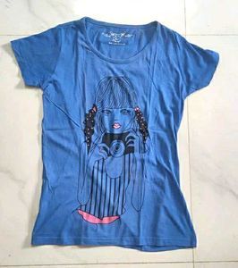 Blue Graphic T-Shirt