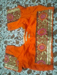 Beautiful Heavy Gotta Patti Work Saree For Sale
