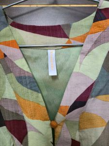 Chic Geometric Print Dress