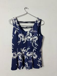 New Floral Peplum Top