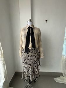 Vintage-Style Plaid Blouse