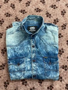 ECKO UNLTD Men's Washed Denim Shirt