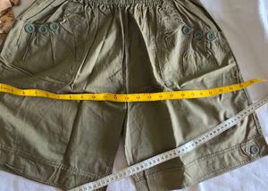 Olive Green Comfortable Shorts
