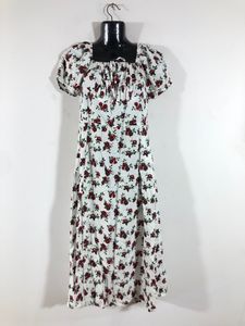 White Printed Dress(Women’s)