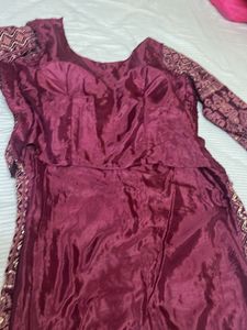 Embroidered Kurta with Tassel Hem