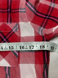 Lee Cooper Chic Red Plaid Flannel Shirt