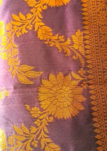 🤩Purple Brocade Silk Saree