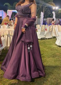 Elegant Purple Lehenga Choli