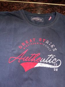 Authentic Blue Graphic T-shirt