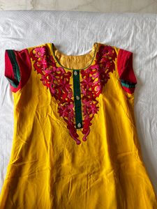 Beautiful Yellow Kurti