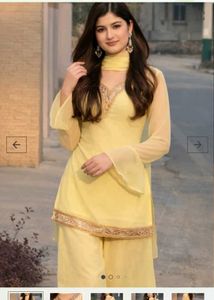 Elegant Yellow Kurta Set with Dupatta