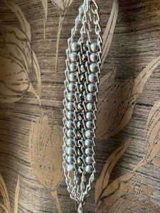 Silver Tone Beaded bracelet