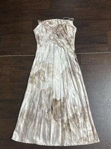 Satin Midi Slip Dress