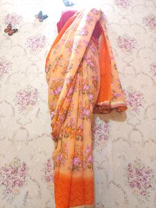 Floral Georgette Saree